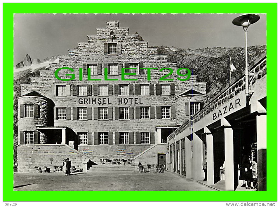 GUTTENNEN,  SUISSE - GRIMSEL-HOTEL 1960m - ANBAU RESTAURANT U BAZAR - ANIMÉE - BRUGGER A.G. - - Brügg