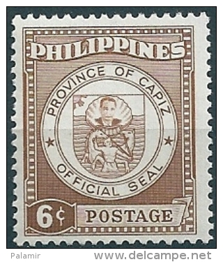 Philippines - 1959 - Seal Of Capiz - 6c  MNH- Scott#654 - Philippines