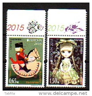 BULGARIA - 2015 - Europa / Europe - Cept  -  Jouets Anciens - 2v** - 2015