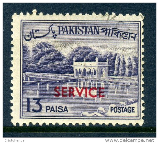 Pakistan 1961-63 SERVICE Overprints - 13p Value Used - Pakistan