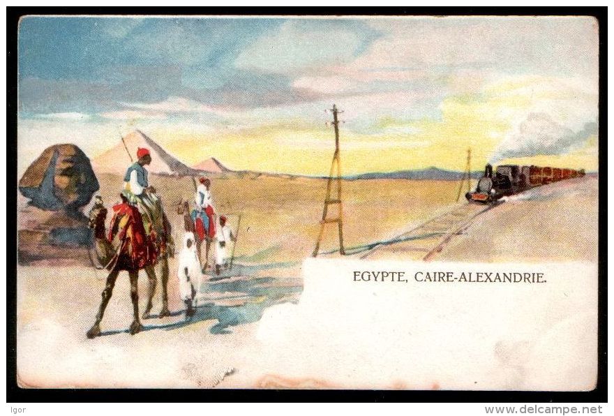 Railway Train Caire - Alexandrie, Egypt (moderne) - Trains