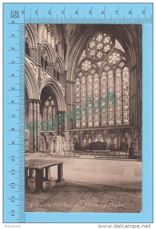 Lincoln Cathedral  ( Morning Chapel, F. Frith )   POSTCARD 2 SCANS - Lincoln