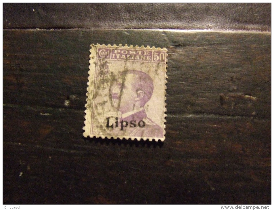 LIPSO 1912 RE 50 C USATO - Egée (Lipso)