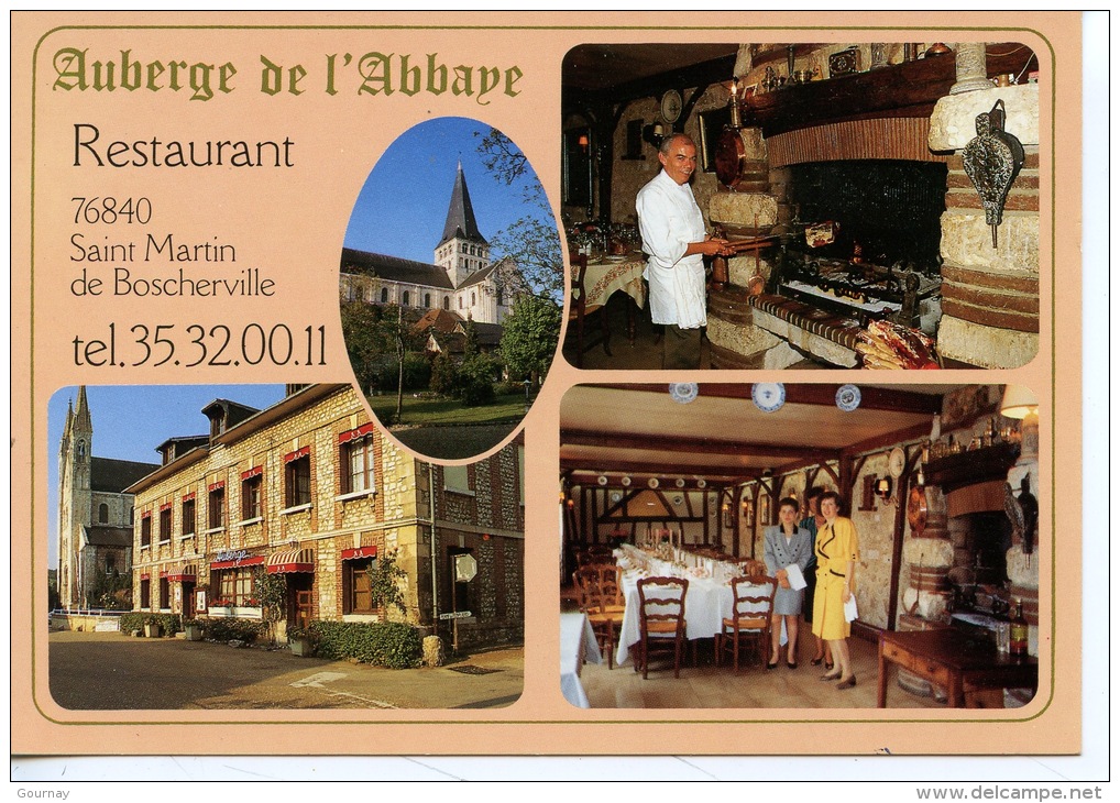 Saint Martin De Boscherville : Auberge De L'Abbaye Restaurant Multivues M. Mme. Dallet Propr - Saint-Martin-de-Boscherville