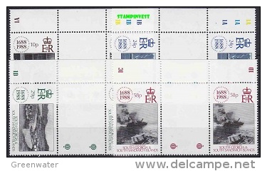 South Georgia 1988 Lloyd's List 4v Gutter ** Mnh (21201) - Georgia Del Sud