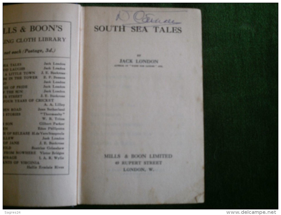 South Sea Tales By Jack London - 1900-1949