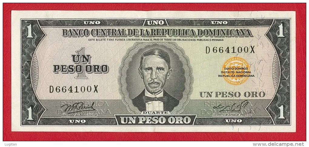 REPUBBLICA DOMINICANA 1 PESO ORO Q/FDS - UNC - #D664100X - TIPO DUARTE - QUASI FIOR DI STAMPA - Dominicaine