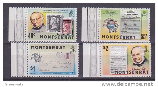 Montserrat 1979 Sir Rowland Hill 4v ** Mnh (21215) - Montserrat
