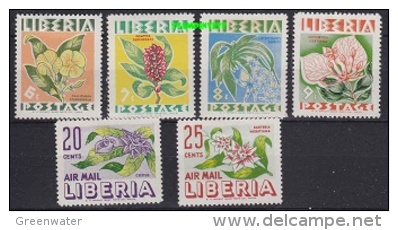 Liberia 1955 Flowers 5v * Mh (mint, Hinged) (21219) - Liberia