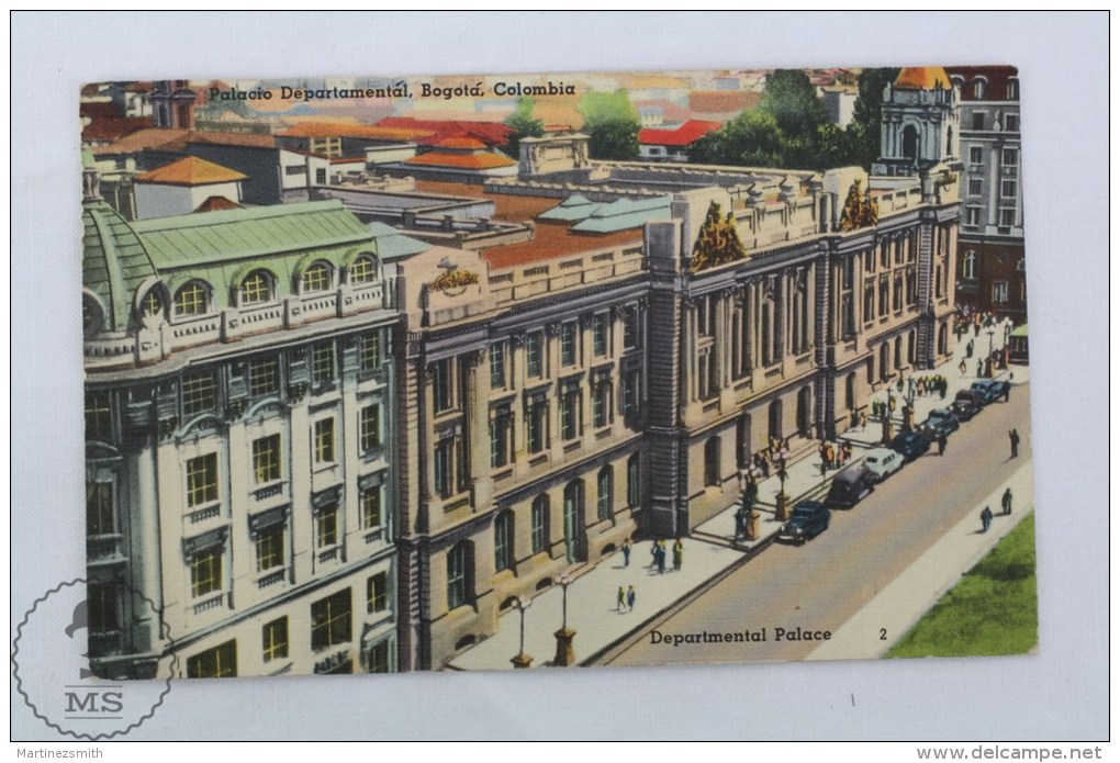 Old Colombia Postcard - Departmental Palace - Bogotá - Colombia