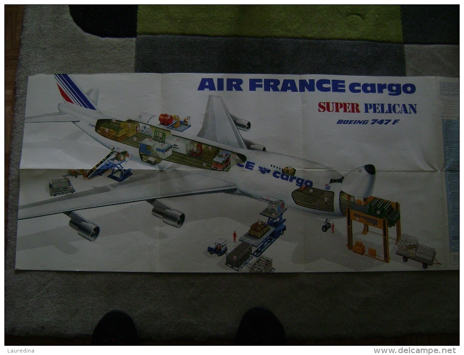 AIR FRANCE - SUPER PELICAN BOEING 747 F - - Posters