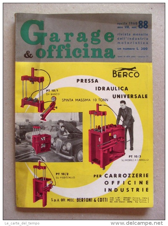 Rivista GARAGE & OFFICINA N.88 Aprile 1960 - Engines