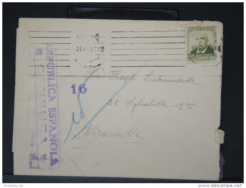 ESPAGNE- DETAILLONS COLLECTION CENSURES ESPAGNOLES  A  VOIR LOT P3777 - Republicans Censor Marks