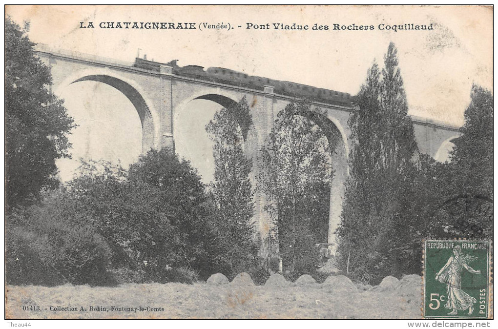 ¤¤  -    LA CHATAIGNERAIE    -   Pont Viaduc Des Rochers Coquillaud   -   Train , Chemin De Fer    -   ¤¤ - La Chataigneraie