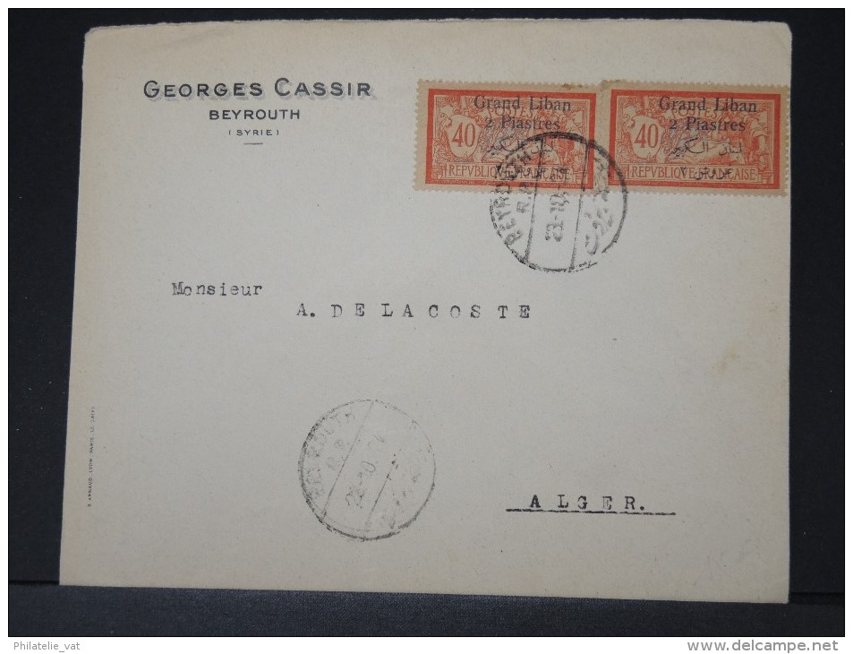 FRANCE- GRAND LIBAN DETAILLONS MEME ARCHIVE POUR ALGER  PERIODE 1924  A VOIR  LOT P3801 - Lettres & Documents