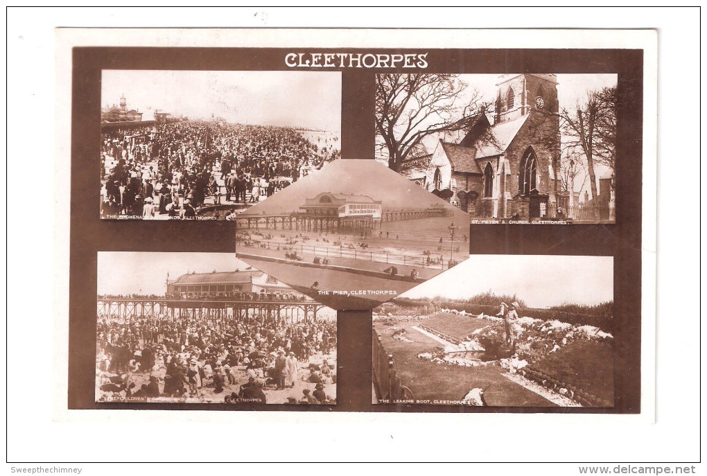 RP CLEETHORPES MULTIVIEW SHOWS 3 VIEWS OF THE PIER UNUSED - Otros & Sin Clasificación