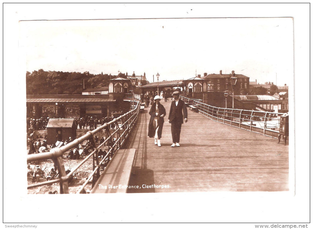 RP PIER ENTRANCE CLEETHORPES USED MILTON POSTCARD - Other & Unclassified