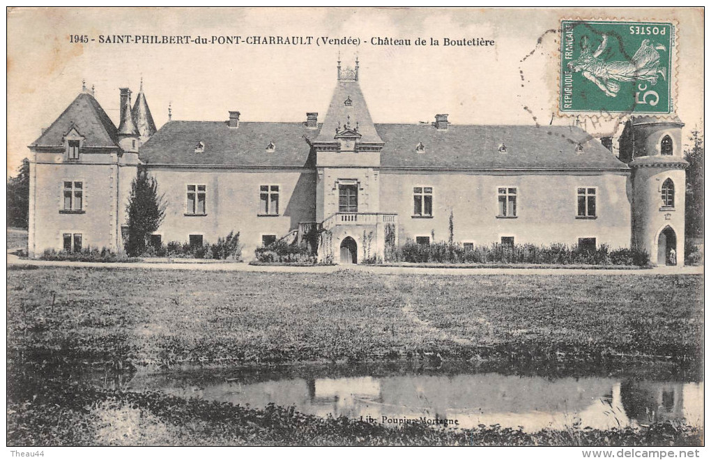 ¤¤  -    1945  -  SAINT-PHILBERT-du-PONT-CHARRAULT   -  Chateau De La Boutetière    -   ¤¤ - Sainte Hermine