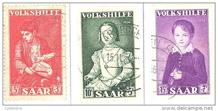 Sarre: Yvert Entre N° 334/6°,  Voir Le Scan; PETIT PRIX!!! A SAISIR!!! - Used Stamps