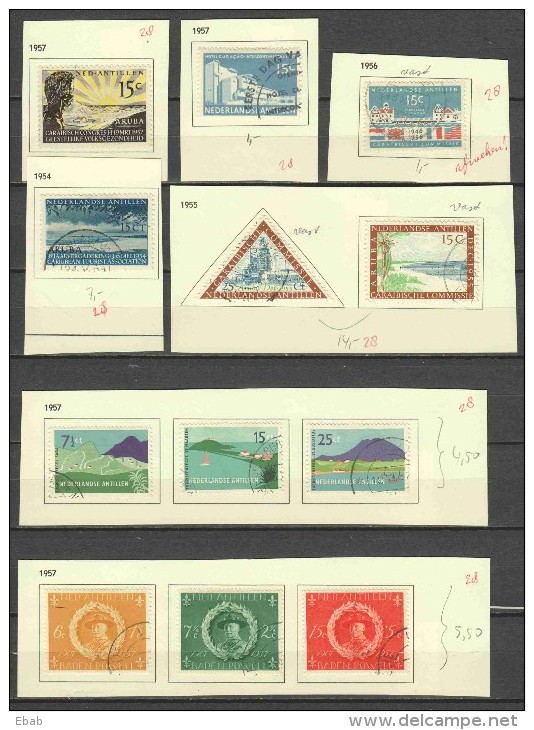 Netherlands Antilles 1954-1957 Collection Canceled - Curaçao, Antilles Neérlandaises, Aruba