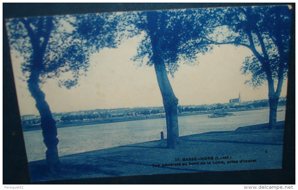 BASSE-INDRE.Vue Générale Au Bord De La Loire,prise D'Indret.Cpsm,voyagé,be - Basse-Indre