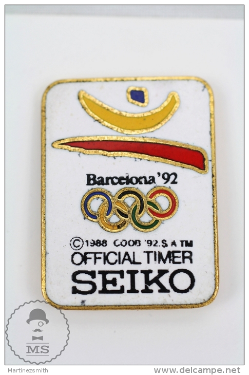 Olympic Games Barcelona 1992 - Seiko Official Timer - Pin Badges #PLS - Juegos Olímpicos