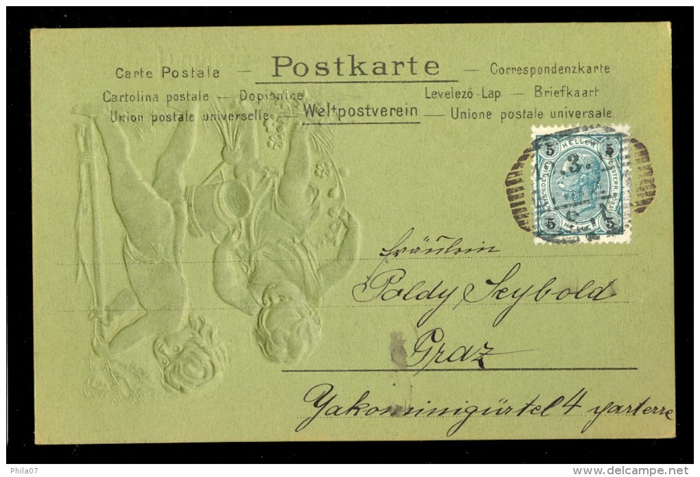 Fruhling / Year 1901 / Old Postcard Circulated - Engel