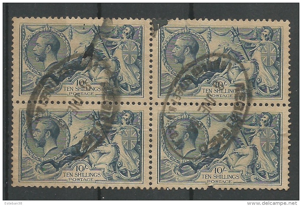 George V 10s Blue Yt 155 - Oblitérés