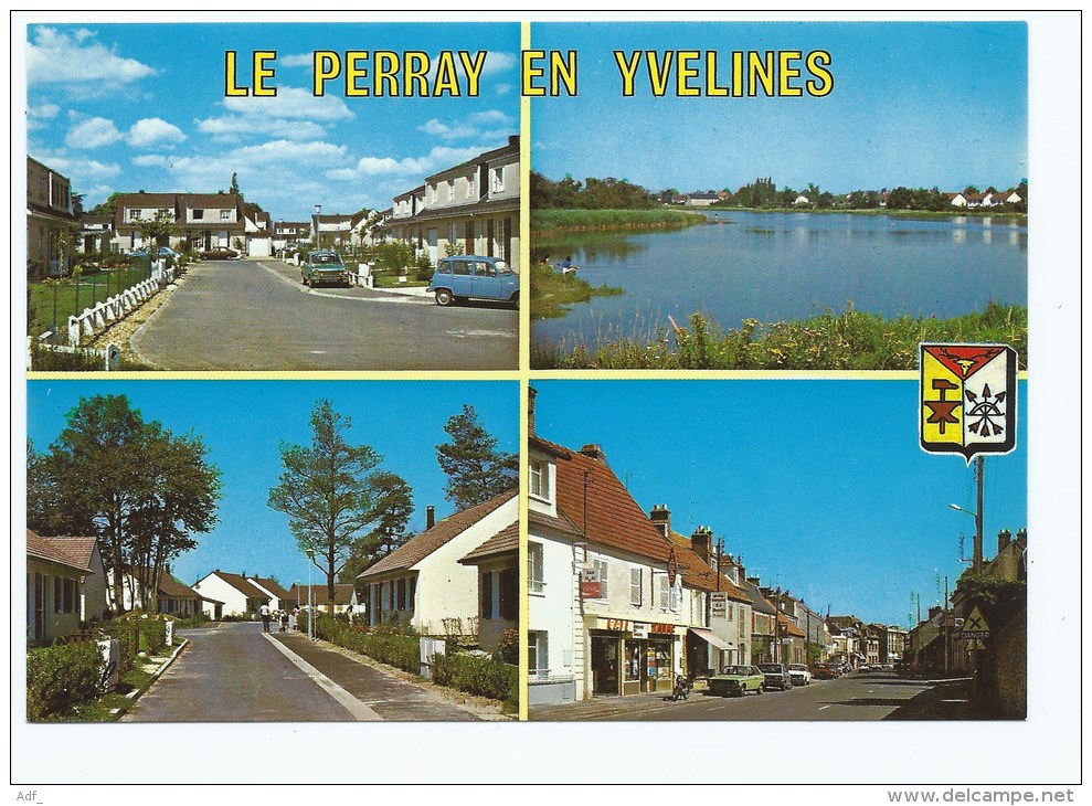 CP MULTIVUES LE PERRAY EN YVELINES, BAR TABAC DANS LA RUE DE CHARTRES, COEUR PERRAY, L'ETANG, YVELINES 78 - Le Perray En Yvelines