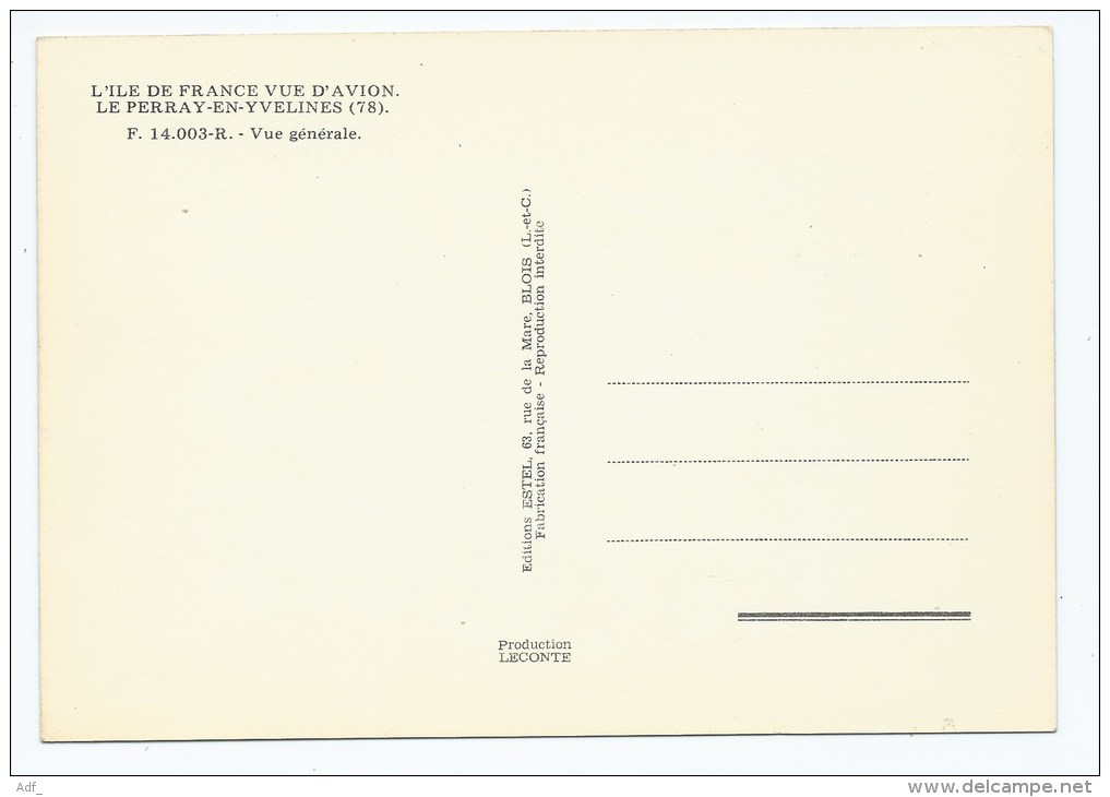 CP LE PERRAY EN YVELINES, VUE GENERALE, YVELINES 78 - Le Perray En Yvelines