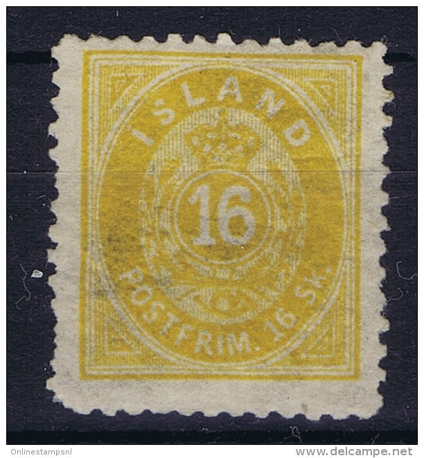 Iceland: 1873 Mi Nr 5 B MNH/**  Postfrisch  Perfo 12,50 - Ungebraucht