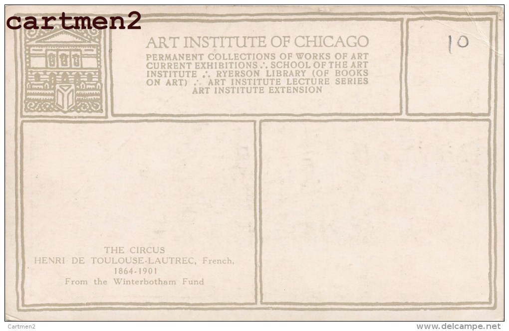 HENRI DE TOULOUSE-LAUTREC THE CIRCUS PEINTRE ILLUSTRATEUR - Autres & Non Classés