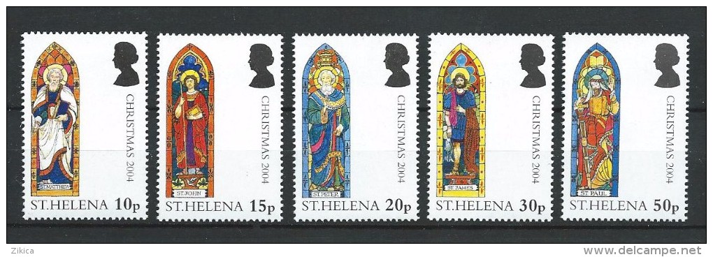 St. Helena 2004 Christmas.Navidad.Noel. Set Of 5, MNH - Saint Helena Island