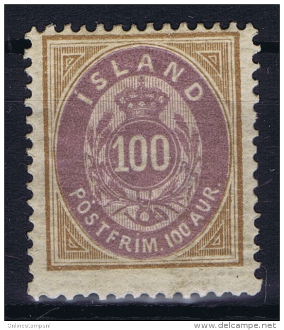 Iceland: 1892 Mi Nr 17 A Perfo 14 : 13,50 MH/* - Neufs