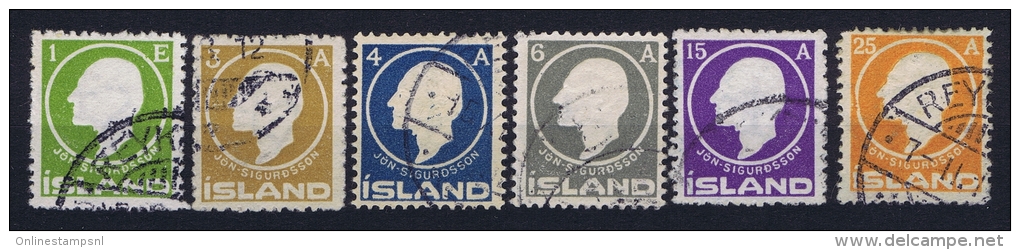 Iceland: 1911 Mi Nr 63 - 68 Used - Gebruikt