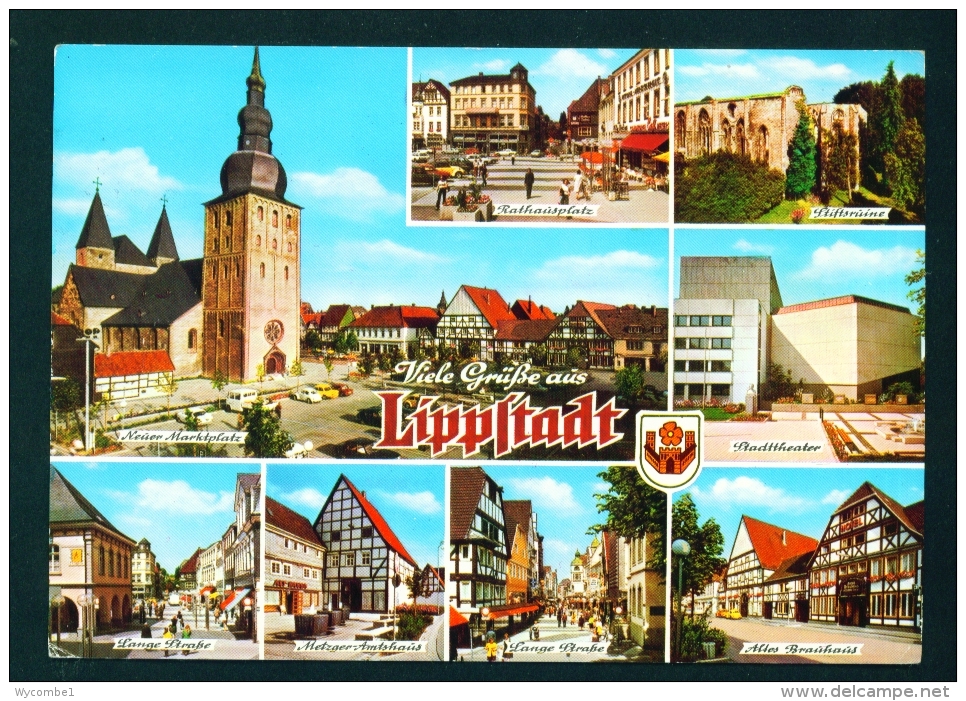 GERMANY  -  Lippstadt  Multi View  Used Postcard As Scans - Lippstadt