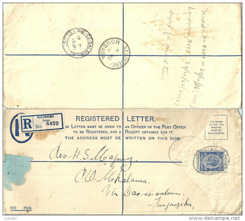 GS R Brief  Nairobi - Mombasa - Dar Es Salam                 1926 - Kenya & Uganda