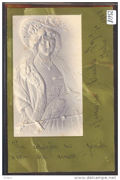 JUGENDSTIL - ART NOUVEAU - CARTE EN RELIEF - PRÄGE KARTE - EMBOSSED CARD - TB - Altri & Non Classificati