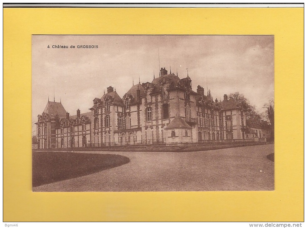 *  CPA..dépt 94..VILLECRESNES : Château  De GROSBOIS..n°4   : Voir Les 2 Scans - Villecresnes