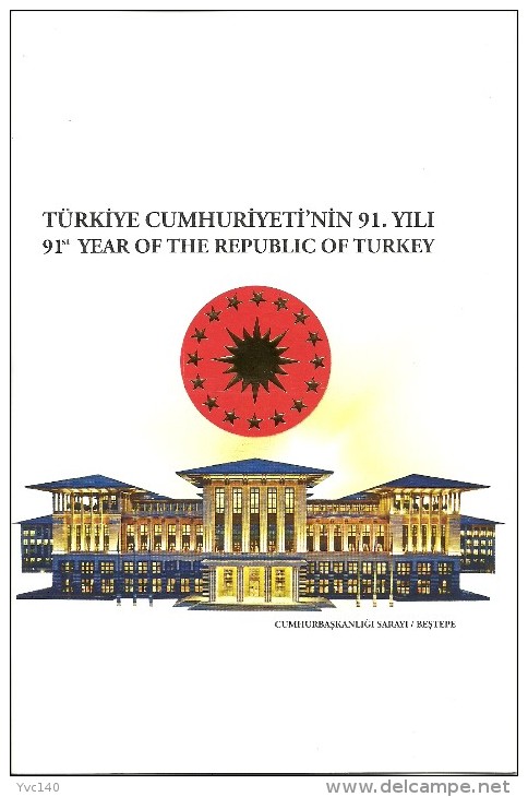 Turkey; 2014 91st Year Of The Republic Of Turkey "Special Portfolio" - Unused Stamps