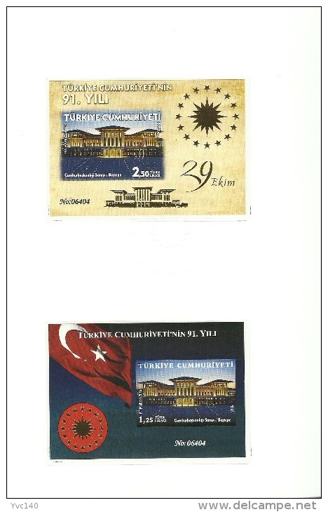 Turkey; 2014 91st Year Of The Republic Of Turkey "Special Portfolio" - Unused Stamps