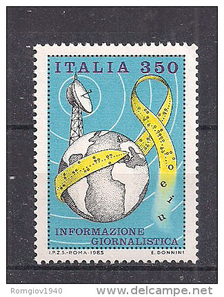 ITALIA 1985 INFORMAZIONE GIORNALISTICA SASS. 1699 MNH XF - 1981-90: Mint/hinged