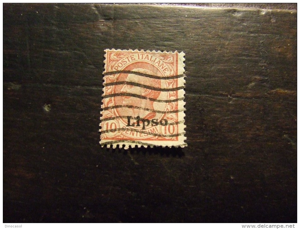 LIPSO 1912 RE 10 C USATO - Ägäis (Lipso)