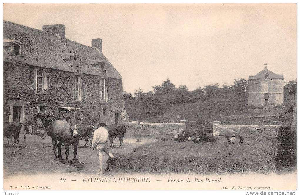 ¤¤  -  10  -   Environs D´ HARCOURT   -  Ferme Du Bas-Breuil   -  Chevaux    -  ¤¤ - Thury Harcourt