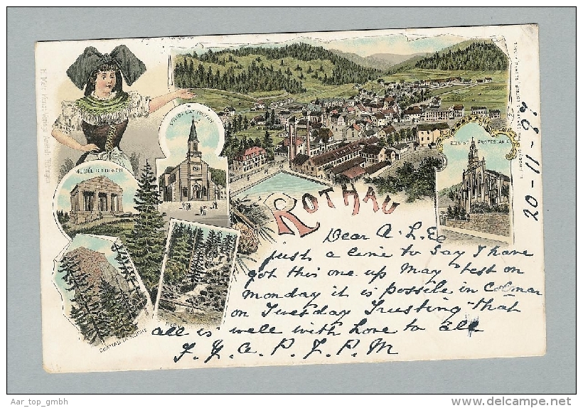 France 67 Rothau 1897-11-20 Litho - Rothau