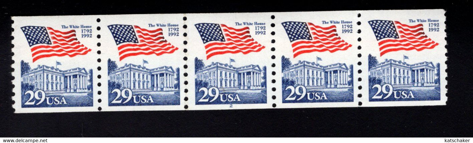 310987172 1992 (XX) SCOTT 2609 PCN 2POSTFRIS MINT NEVER HINGED -  FLAG OVER WHITE HOUSE - Autres & Non Classés