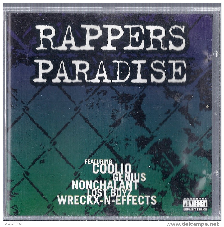 Disque CD RAPPERS PARADISE Featuring Coolio Genius Nonchalant Lost Boyz Wreckx N Effects  Rump Shaker Curiosity Illa Kil - Rap & Hip Hop