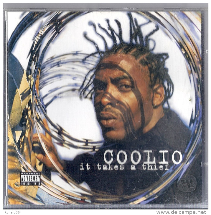 Disque CD COOLIO It Takes A Thief Fantastic Voyage County Line Mama J'm In Love Wit A Gangsta Hand On My Nutsac Ghetto C - Sonstige & Ohne Zuordnung