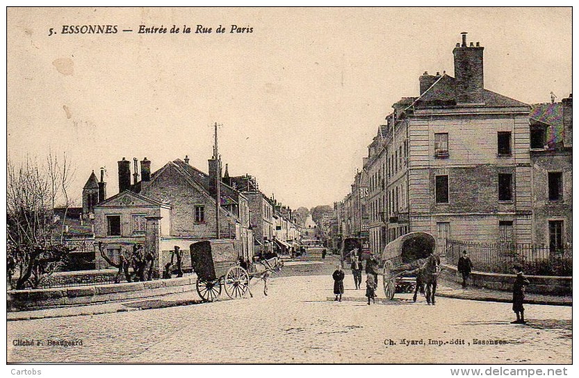 91 ESSONNES  Entrée De La Rue De Paris - Essonnes