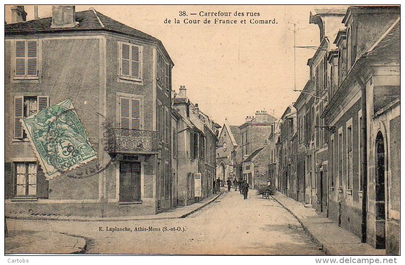 91 ATHIS-MONS  Carrefour Des Rues De La Cour De France Et Comard - Athis Mons
